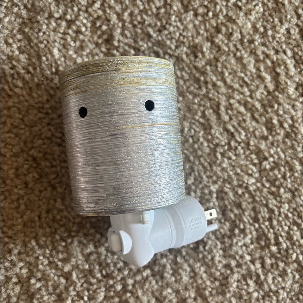 Silver Glitter Scentsy Plug-In Wall Sconce Nightlight